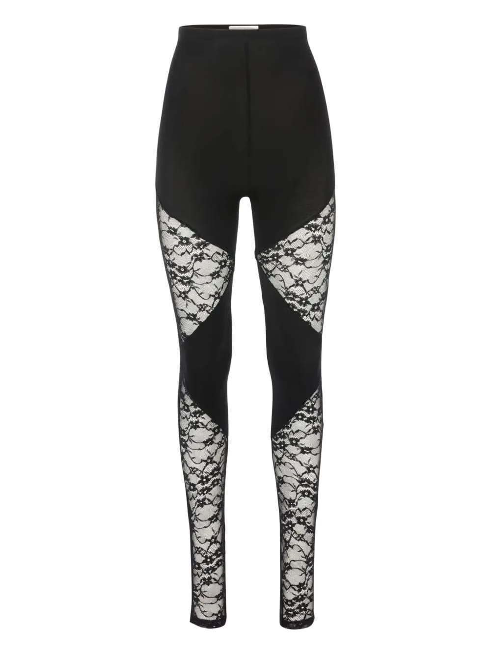 patchwork-lace leggings