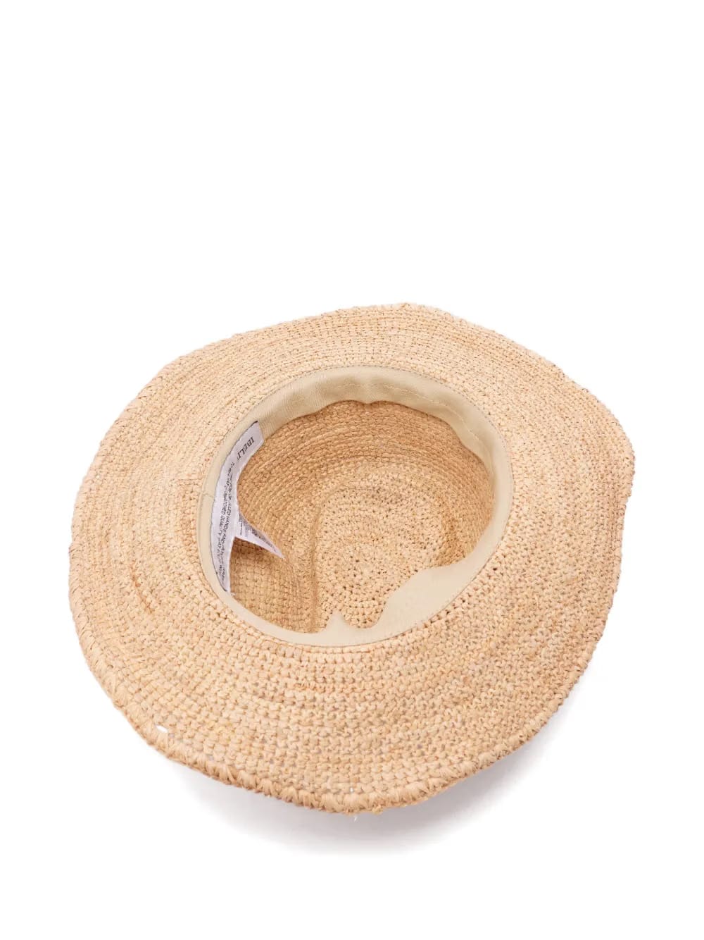 knotted raffia hat