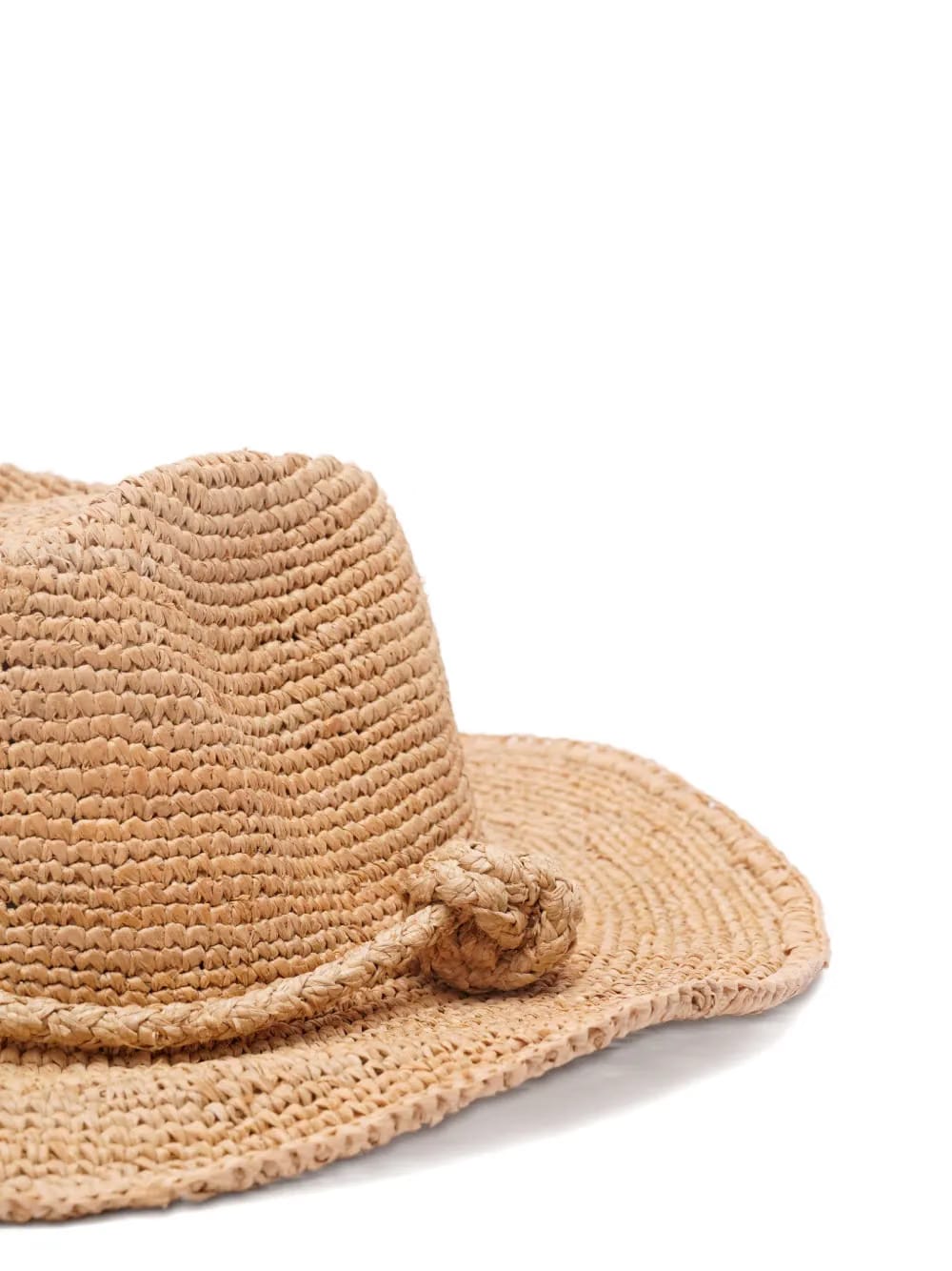 knotted raffia hat