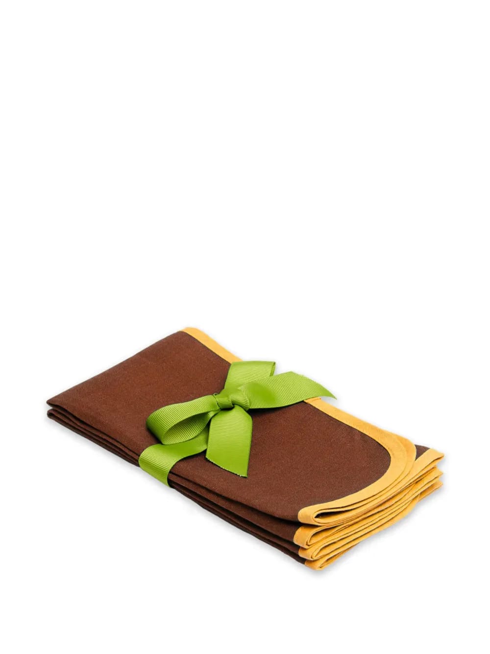 contrast-trim linen napkins (set of two)