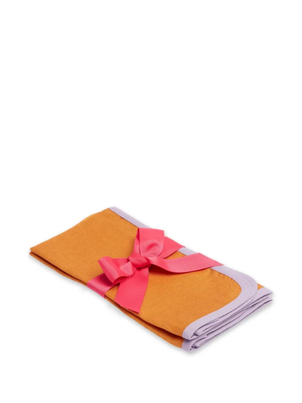 contrast-trim linen napkins (set of two)