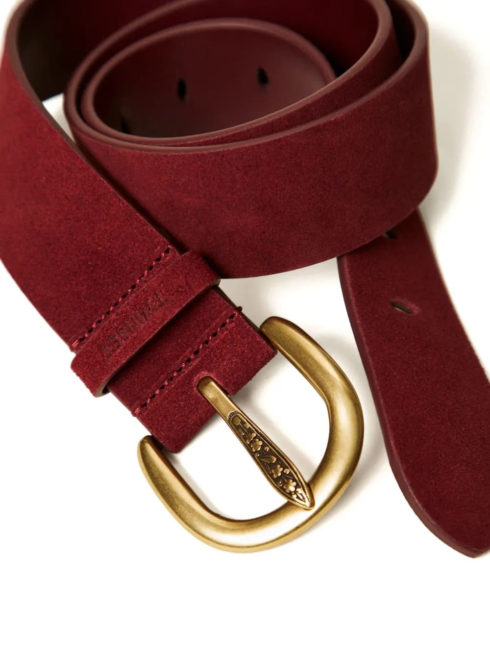 suede buckle belt