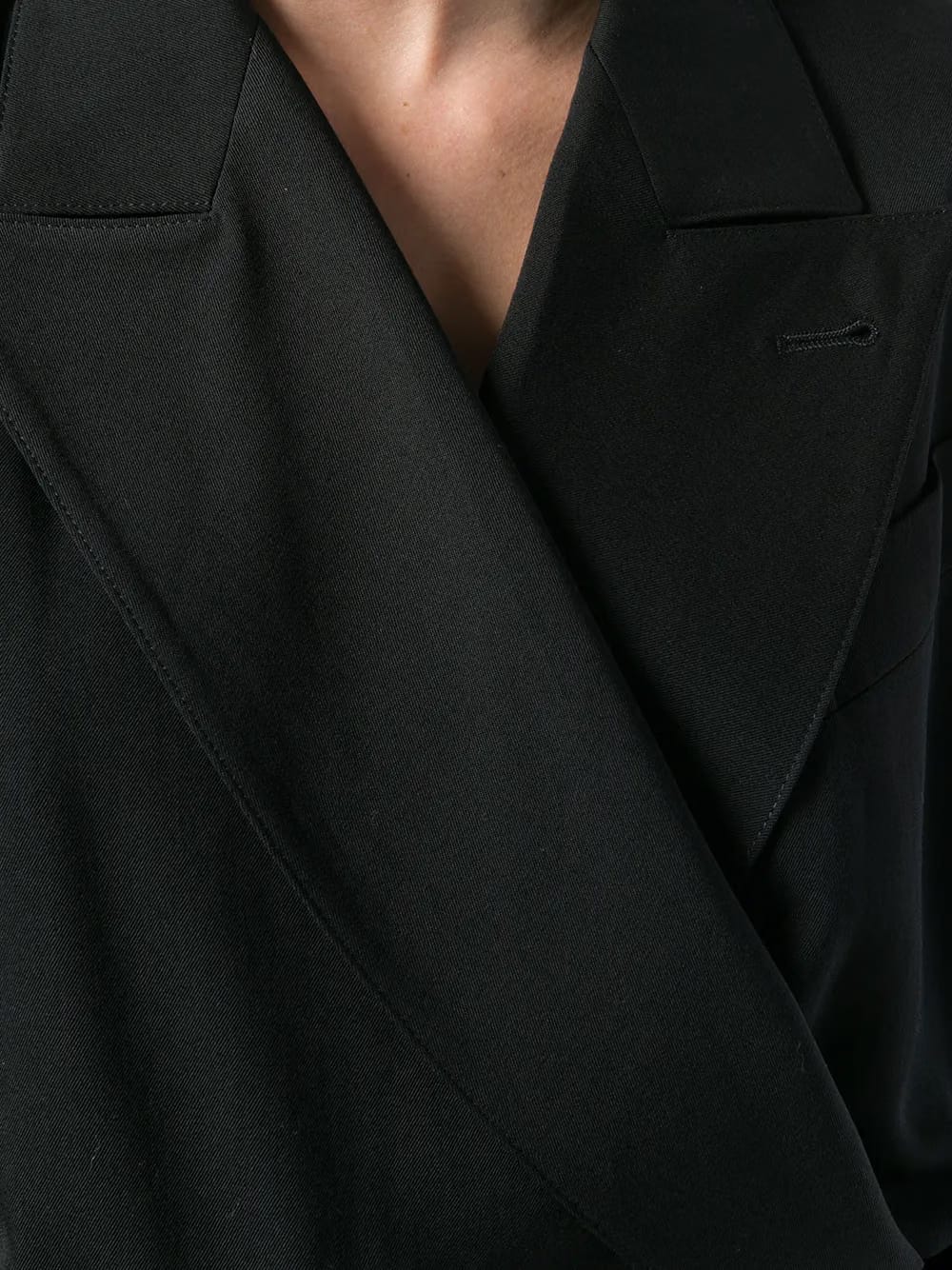 ribbed waist blazer