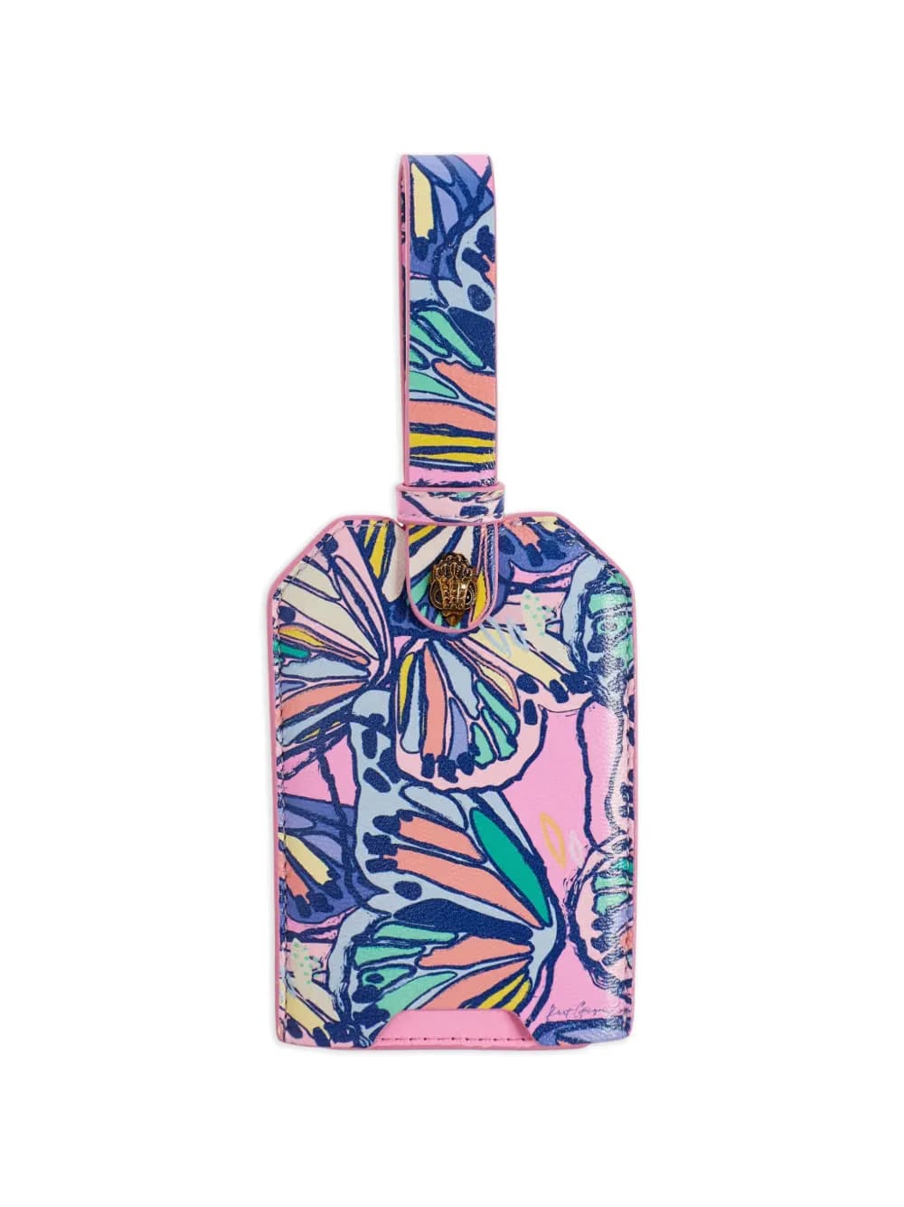 butterfly luggage tag