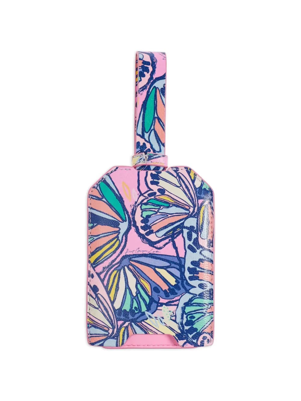 butterfly luggage tag