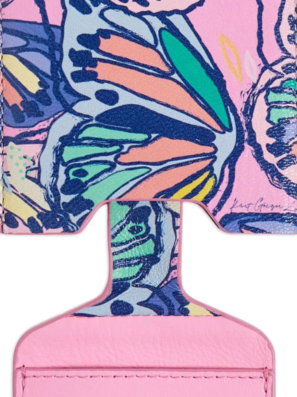 butterfly luggage tag