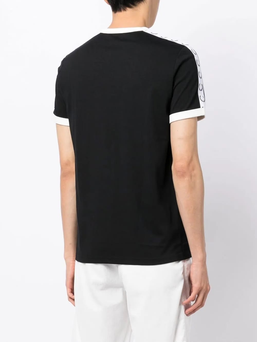 logo-tape cotton T-Shirt