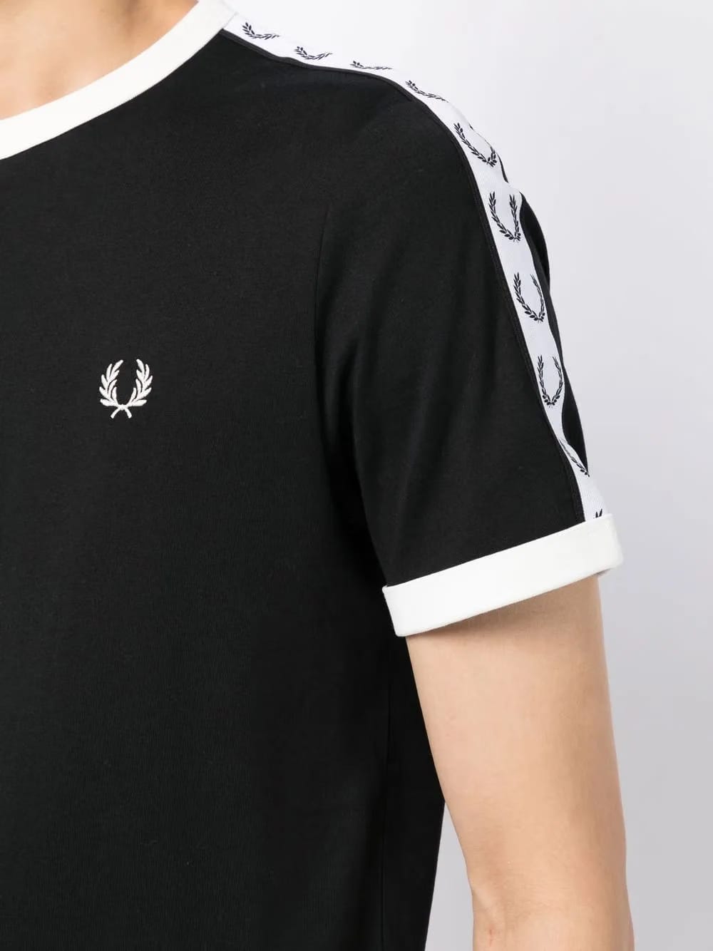 logo-tape cotton T-Shirt