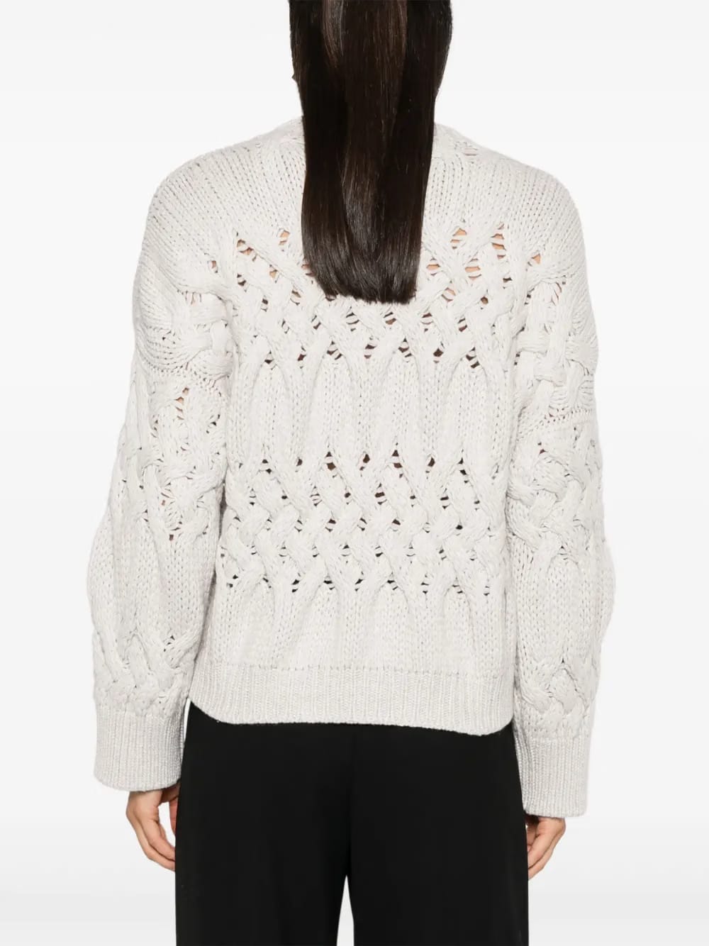 cable-knit cashmere sweater