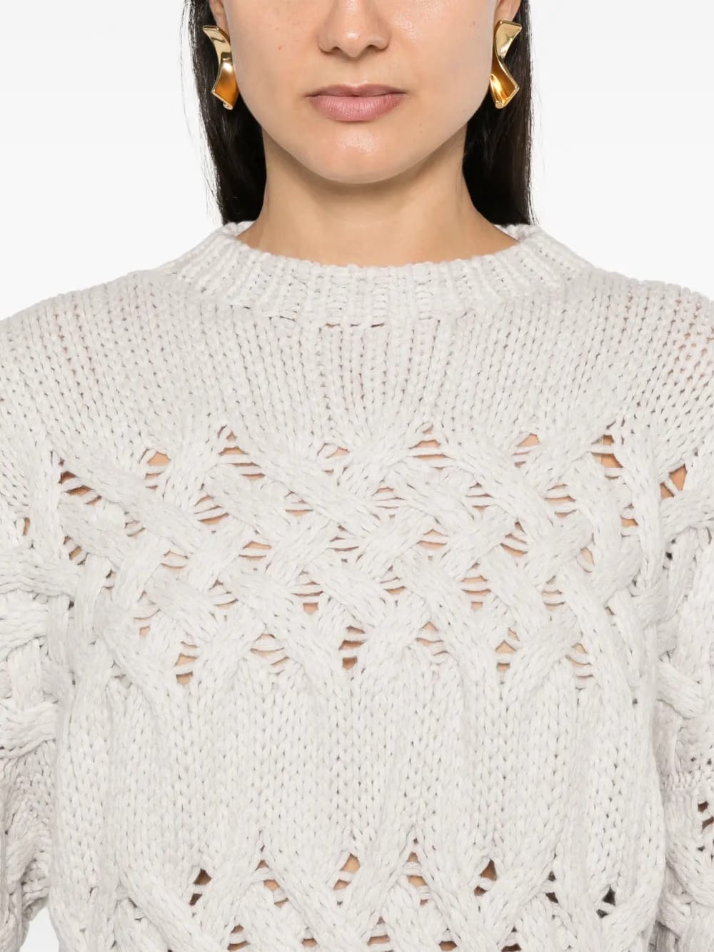 cable-knit cashmere sweater
