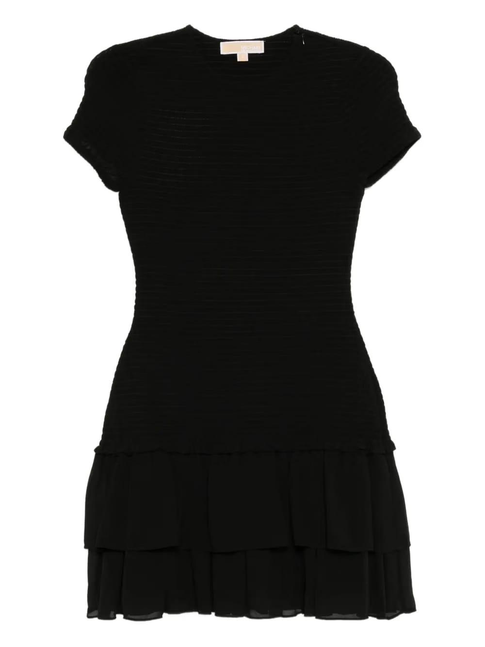 smocked mini dress