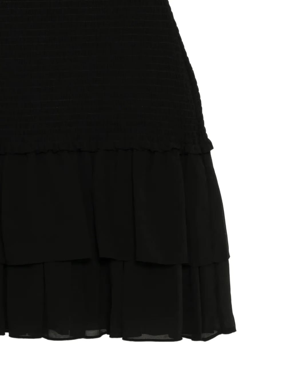 smocked mini dress
