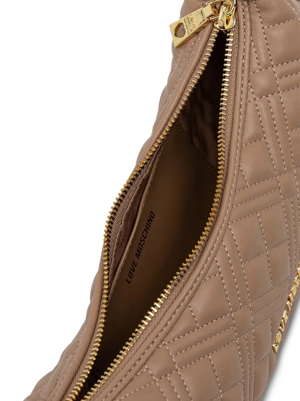quilted-design logo-detail shoulder bag