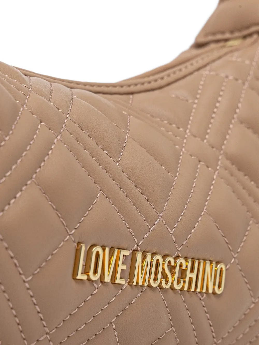 quilted-design logo-detail shoulder bag