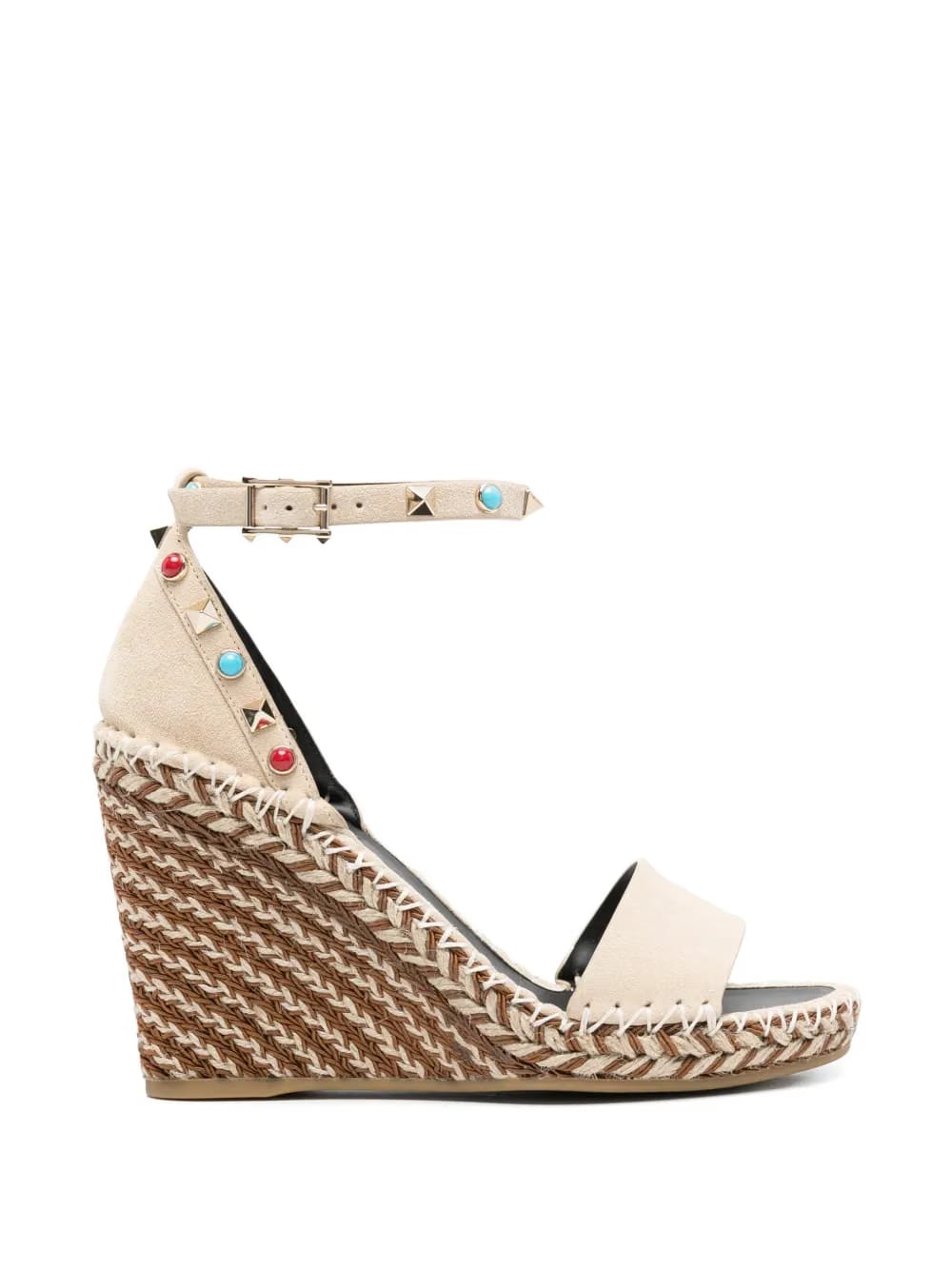 studded wedge sandals