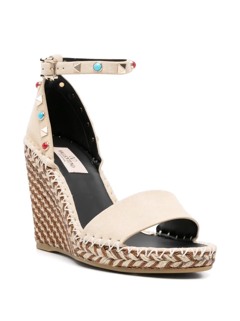 studded wedge sandals