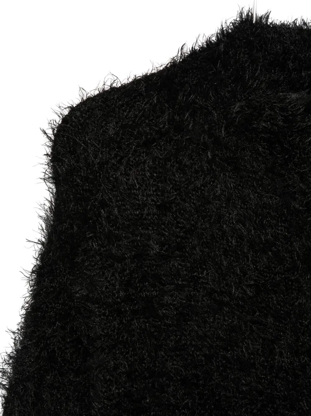 fur-effect oversized coat