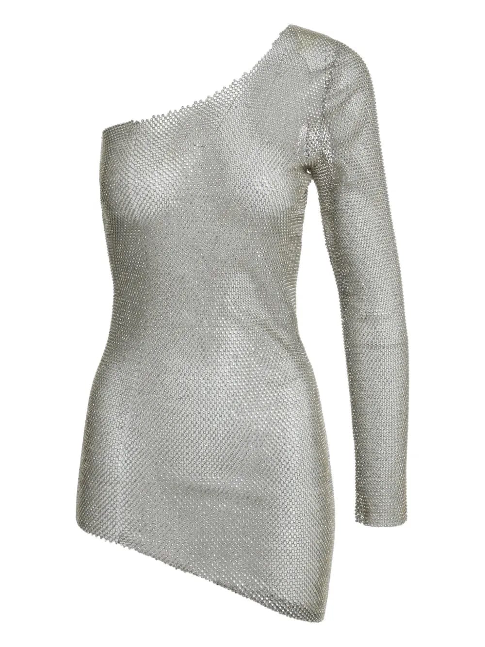 one-sleeve mini dress