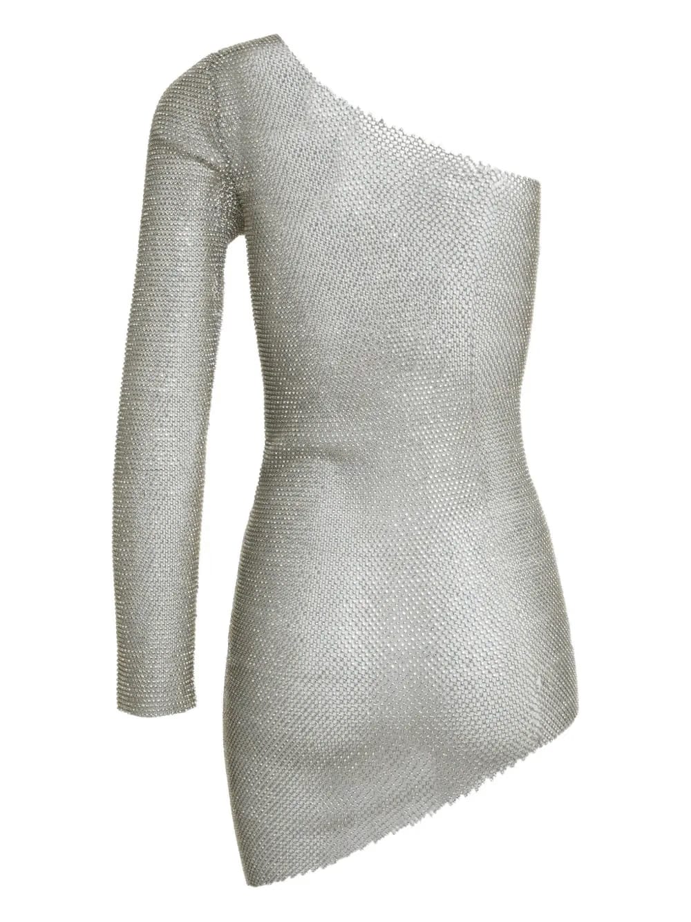 one-sleeve mini dress
