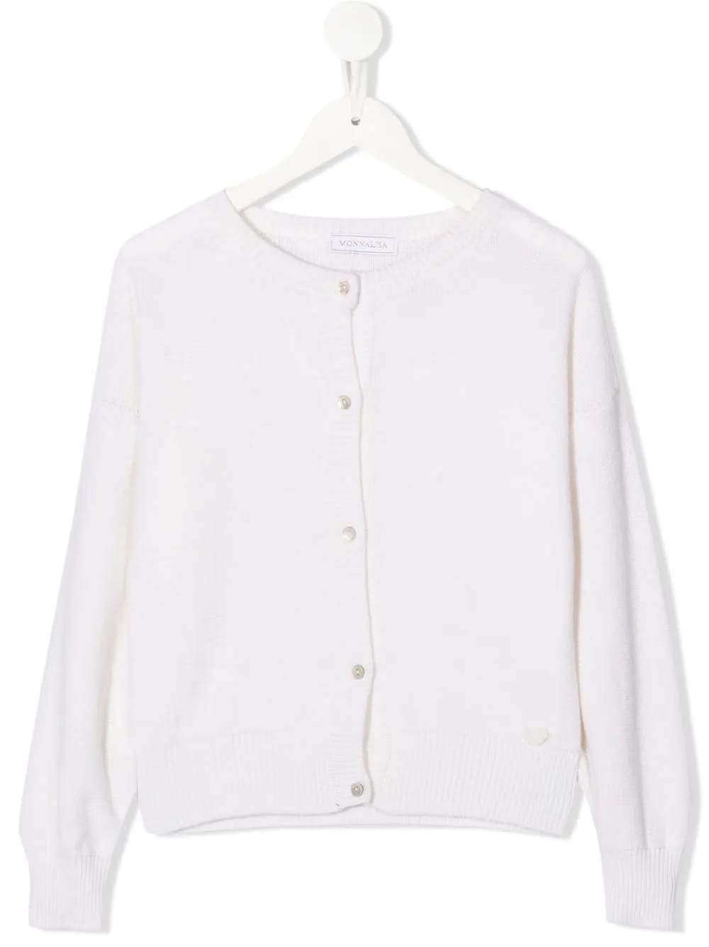 round-neck cardigan