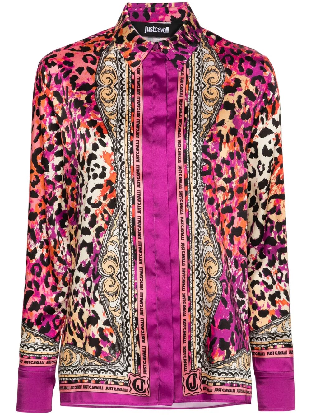 logo-print long-sleeve shirt