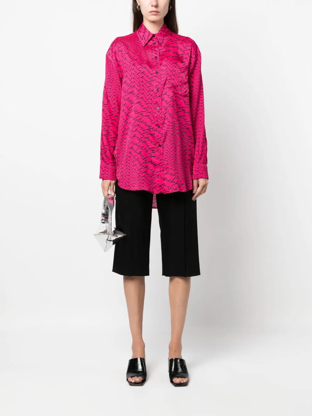 logo-print long-sleeve shirt