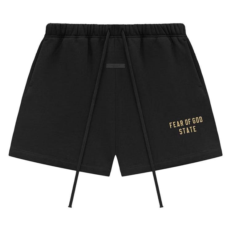 Fear of God Essentials Fleece Soccer Shorts Black
