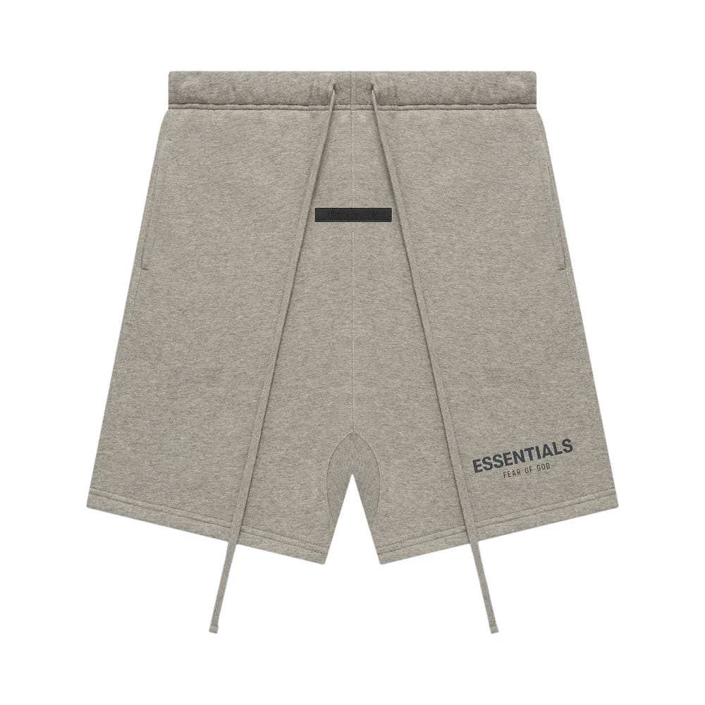Fear of God Essentials Summer Core Sweat Short Dark Heather Oatmeal