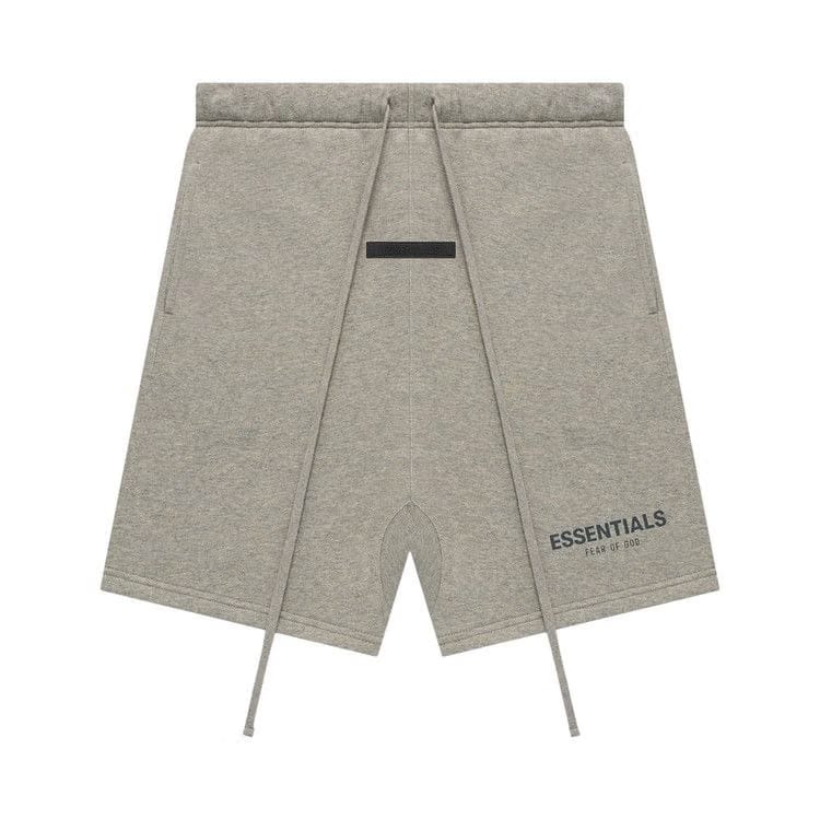 Fear of God Essentials Summer Core Sweat Short Dark Heather Oatmeal