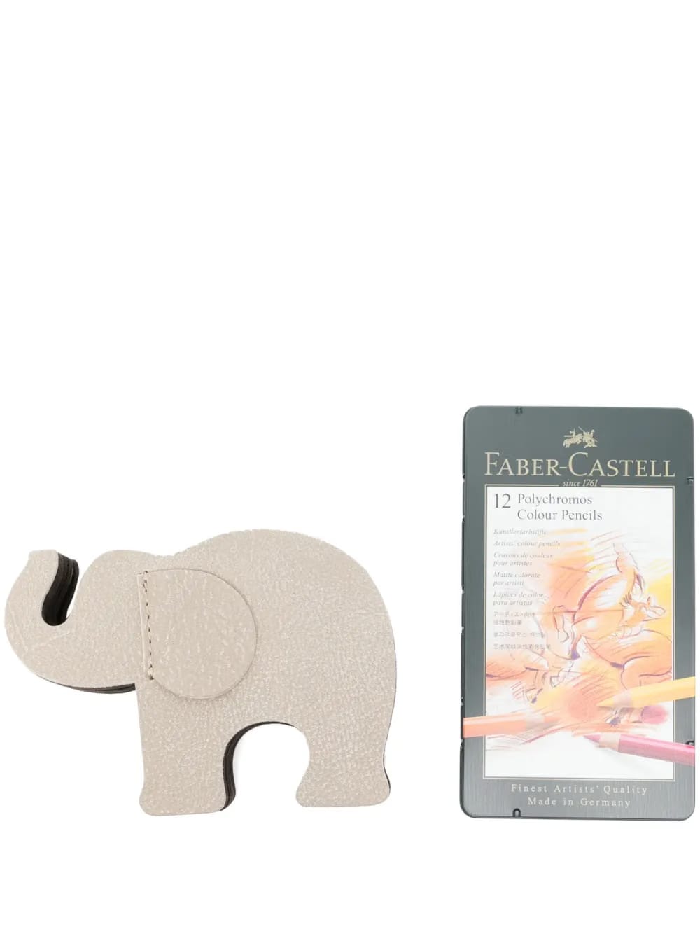 elephant leather pen holder