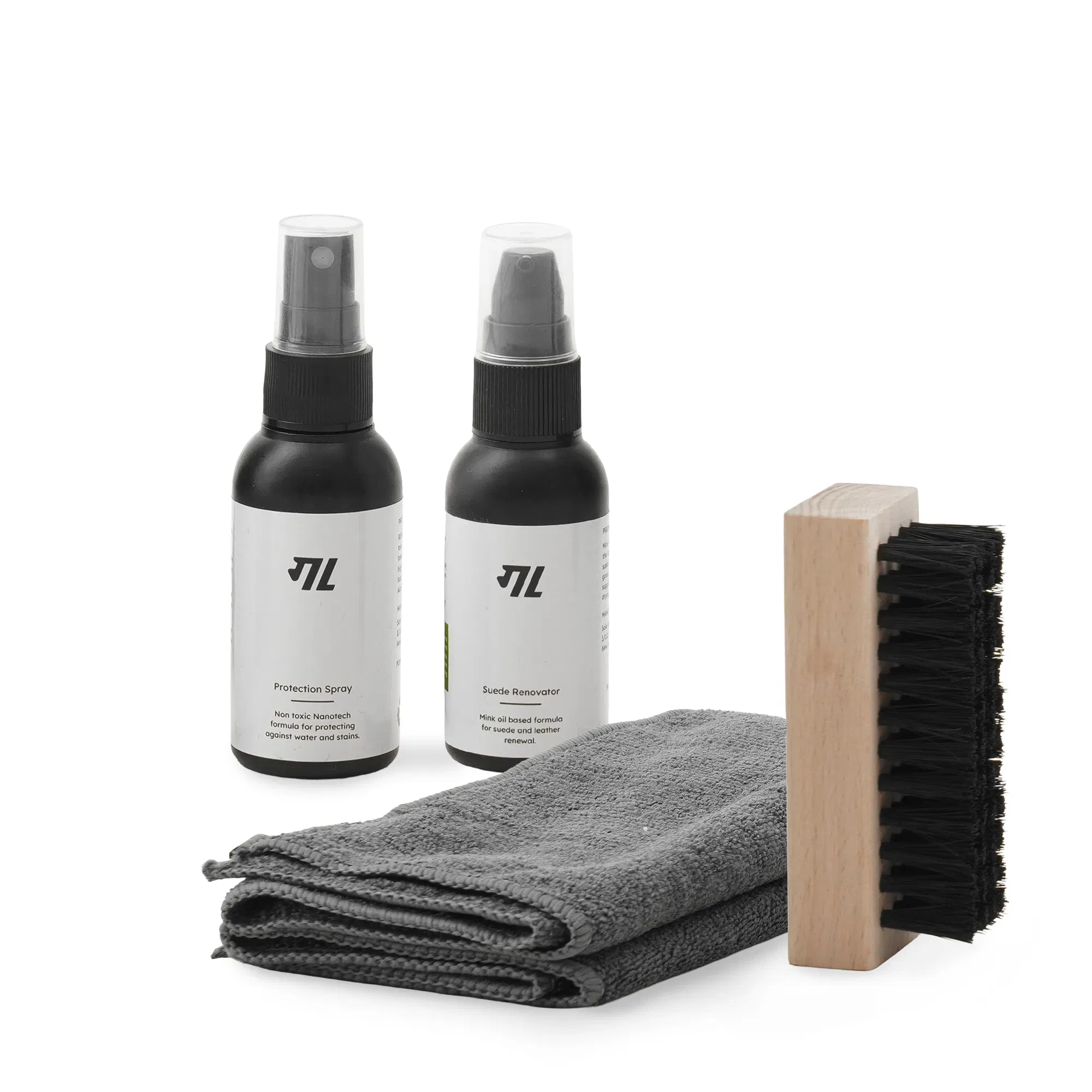 Suede Saaya Protection Kit - Protection spray, Suede Renovator, Microfiber Cloth, Brush