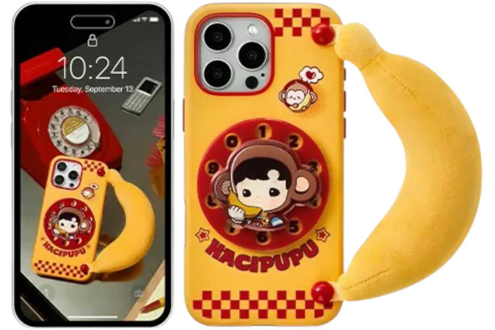 Pop Mart Hacipupu Rolling Time Machine Series Phone Case iPhone 16