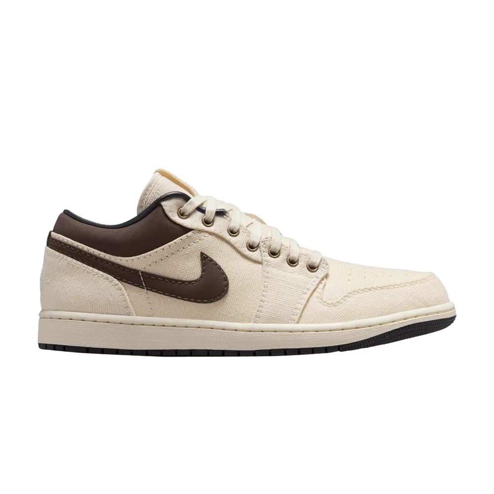 Jordan 1 Low Premium Pale Ivory Off Noir Baroque Brown