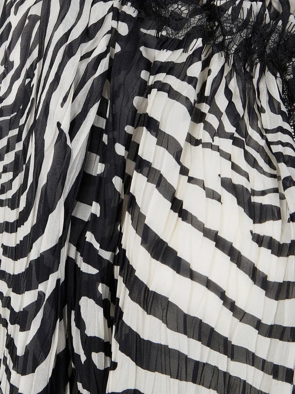 zebra print lace blouse