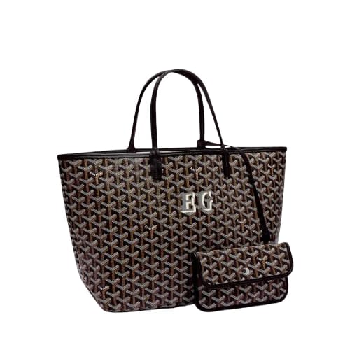 Saint Louis PM Bag Initials (Black)
