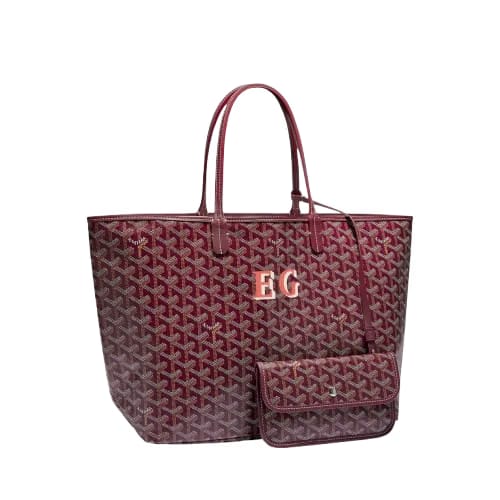 Saint Louis PM Bag Initials (Burgundy)