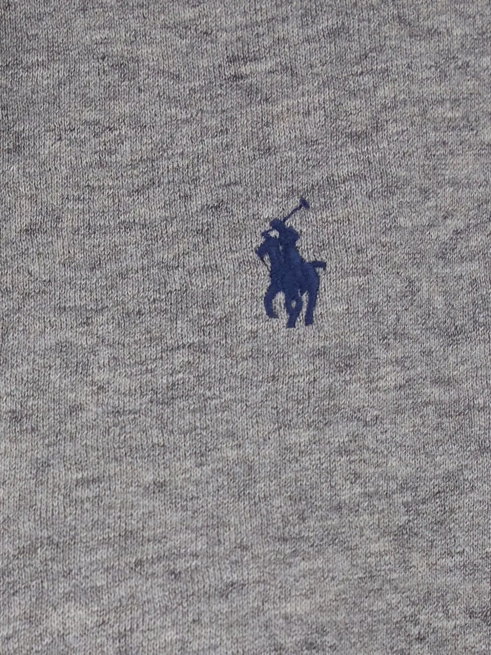 embroidered-logo zip-up Hoodie