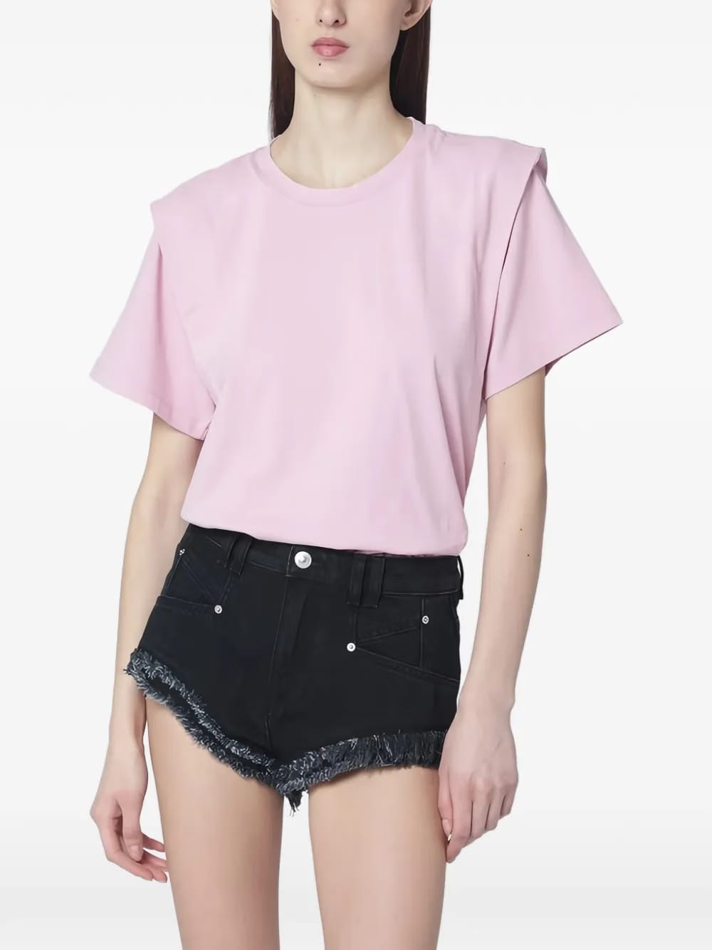 Zelitos shoulder-detail T-Shirt