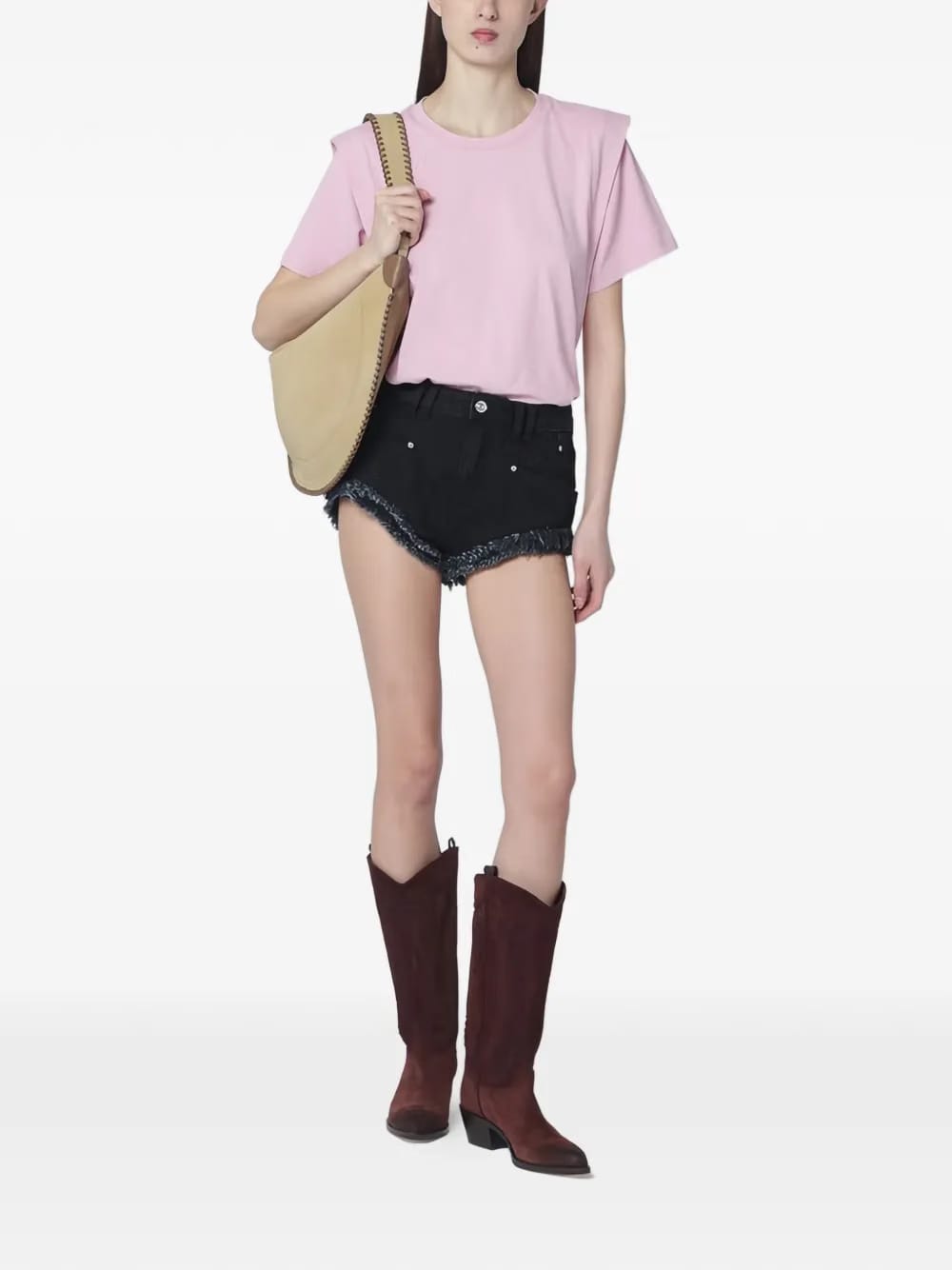 Zelitos shoulder-detail T-Shirt