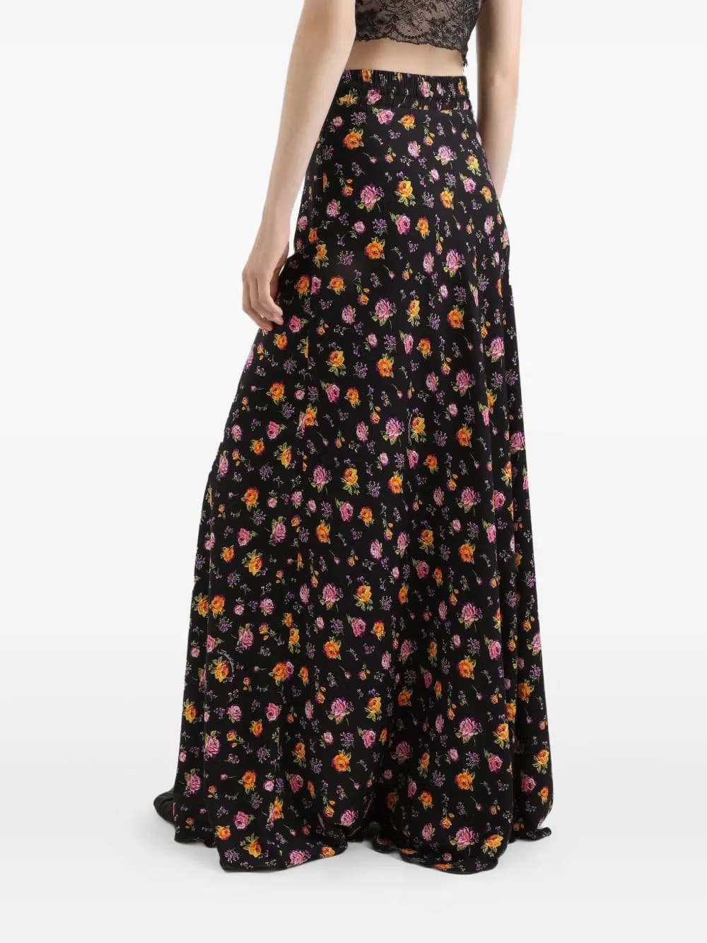 floral maxi skirt