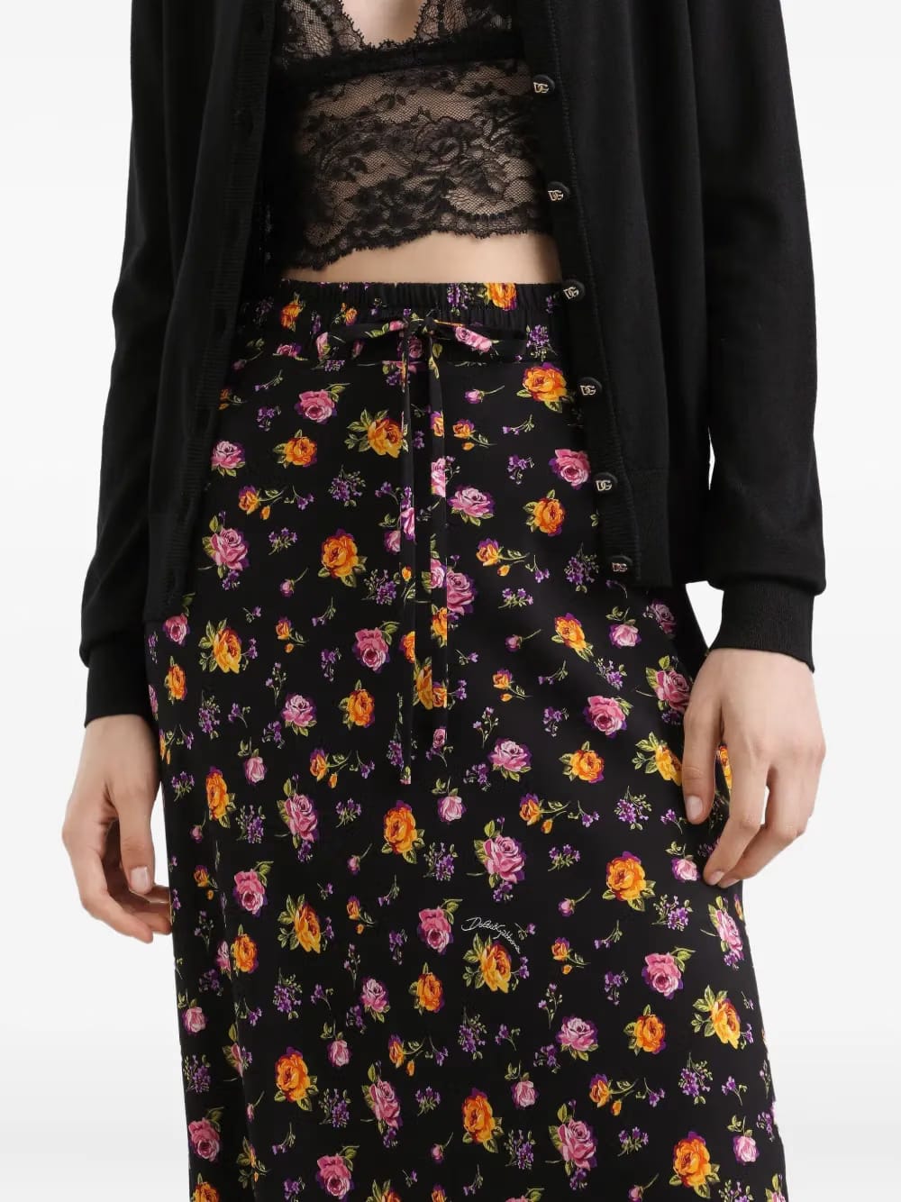 floral maxi skirt
