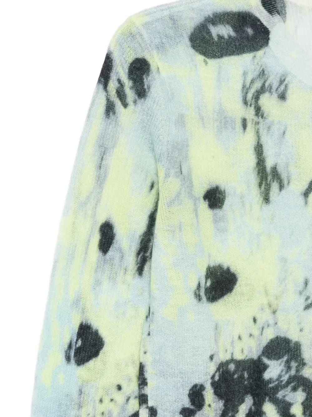 printed cardigan