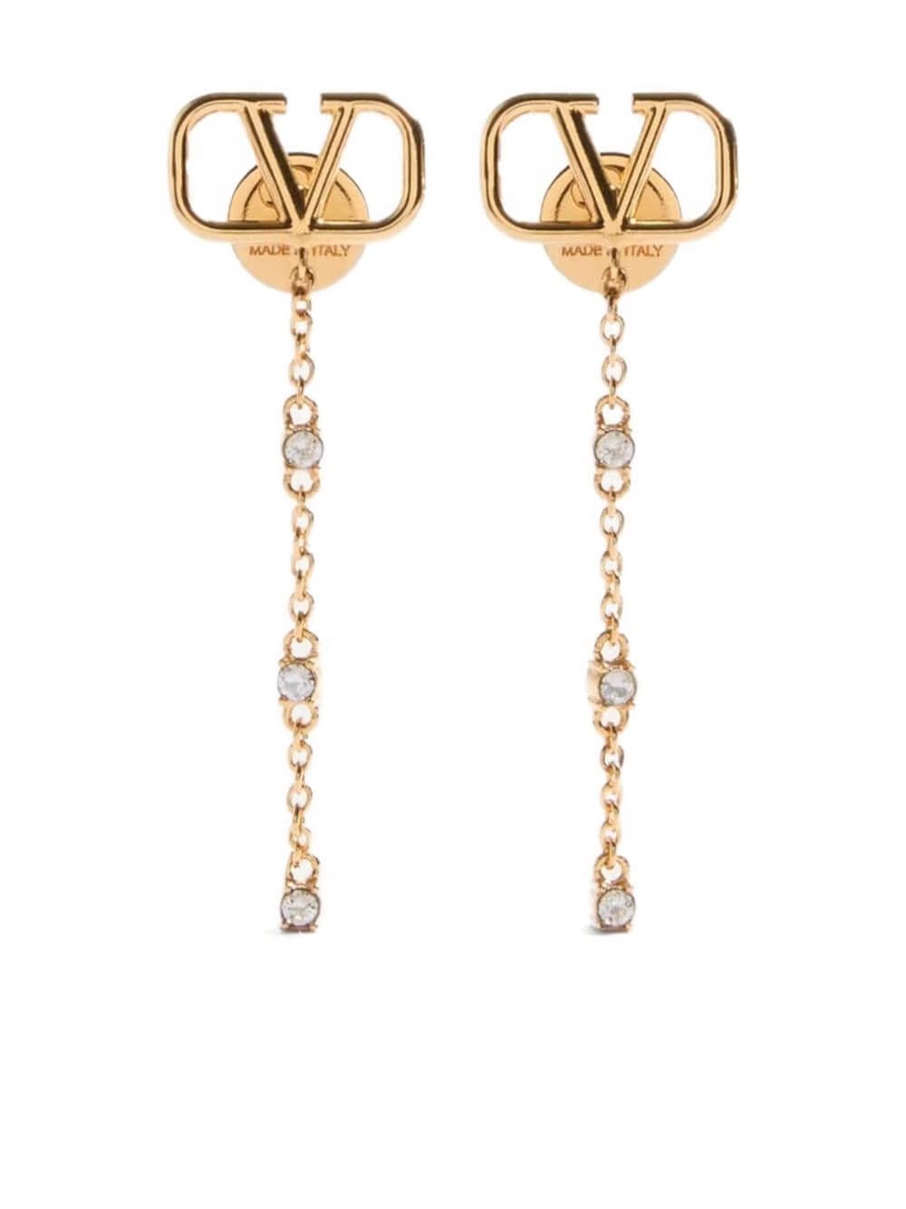 VLogo Signature drop earrings