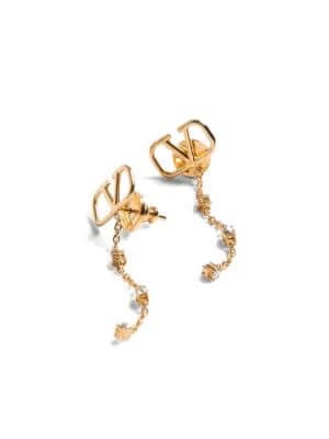 VLogo Signature drop earrings