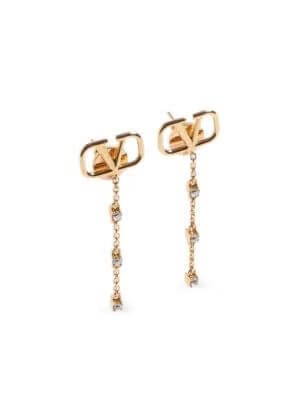 VLogo Signature drop earrings