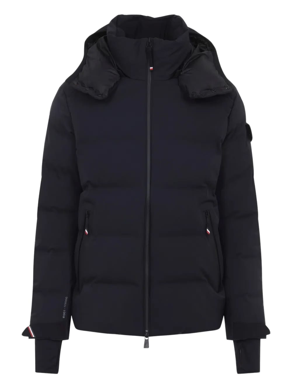 hooded down ski jacket