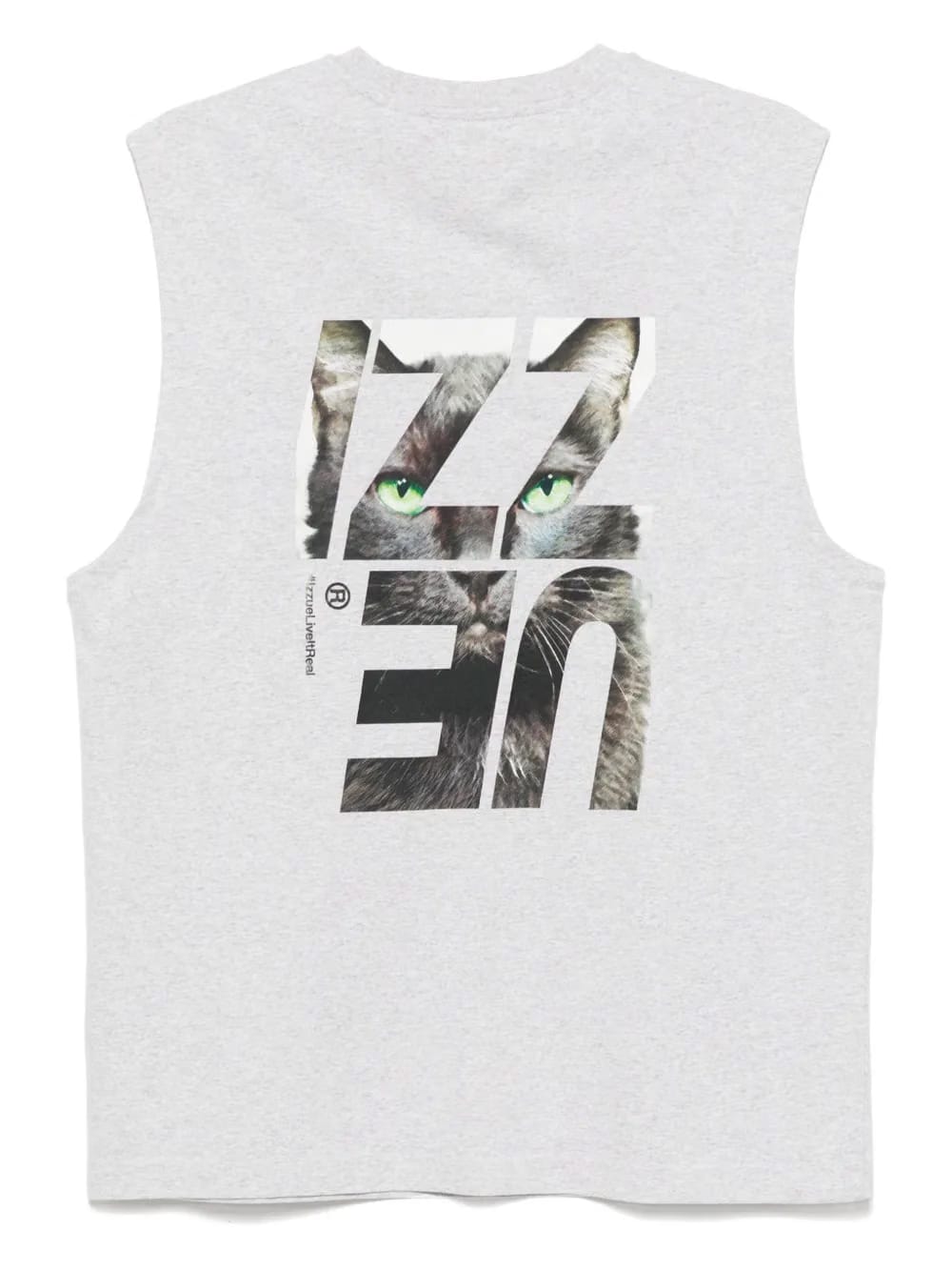 graphic-print vest