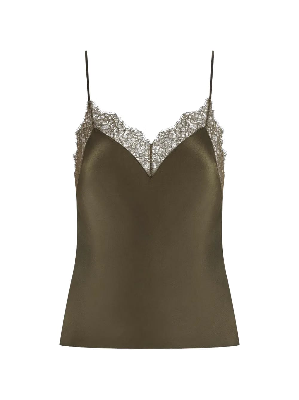 Rendez-Vous lace-trim silk camisole