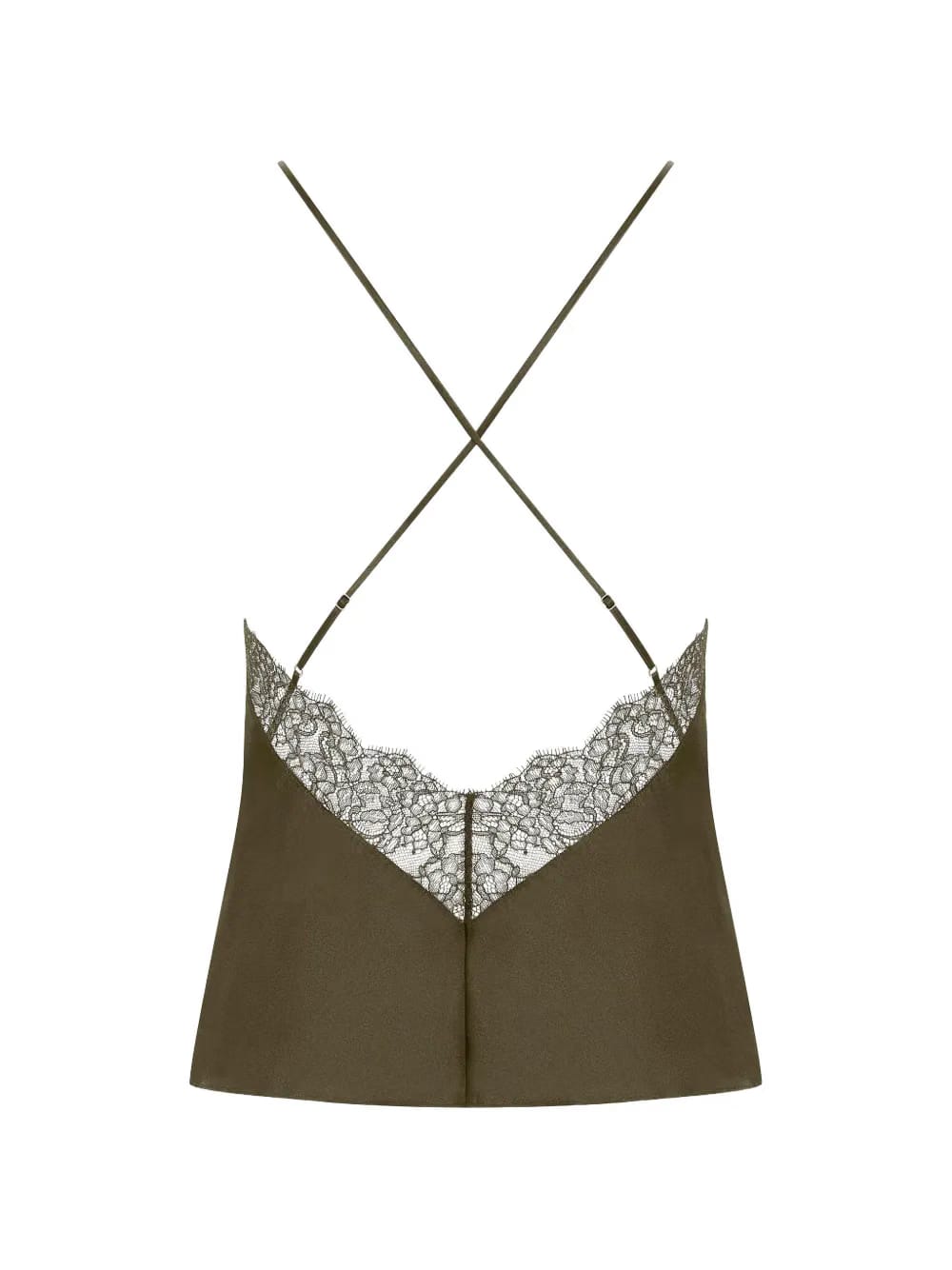 Rendez-Vous lace-trim silk camisole