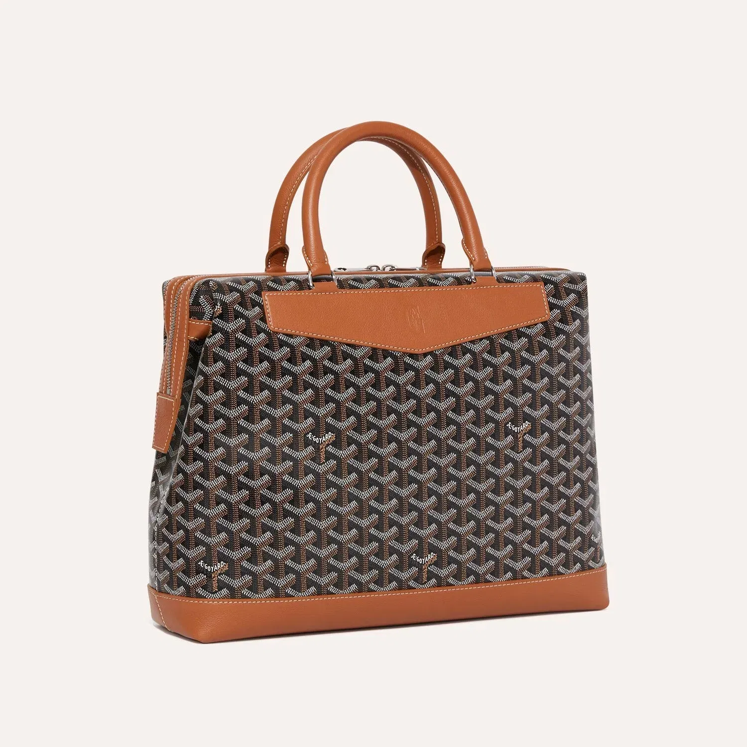 Cisalpin Document Case (Black & Tan)